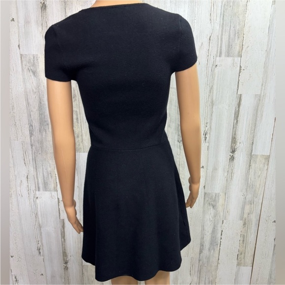 Nicole Miller New York Black Fit & Flare Knit Dress Size Large. NWOT* - Picture 4 of 9